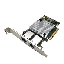Load image into Gallery viewer, 10G Double Port Server Ethernet Card X540-T2 Network Extend Adapter 2 Port 10 Gigabit PC LAN Controller PCIE X16 X8 Cooling Fan