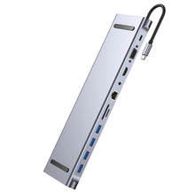 Load image into Gallery viewer, Type C Hub 100W PD Charger Adapter HDTV 1080P 4K 30HZ Audio 100 Mbps RJ45 Ethernet Cable Splitter USB Disk Micro SD TF Card Read